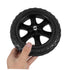 2pcs Holibanna Black Rubber Caster Wheels for Foldable Utility Cart Heavy Duty Replacement Rolling Cart Accessories