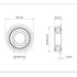 F63800ZZ Flange Ball Bearing 10×19×7mm Double Metal Shielded Flanged Bearing Chrome Steel ABEC-1(P0) Z2 Deep Groove Ball Bearing for Industrial Machine, Power Tools