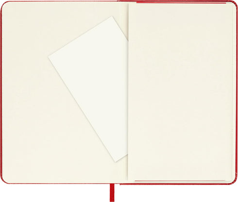 Moleskine Classic Notebook, Pocket Hard Cover (3.5" x 5.5"), Scarlet Red, 192 Pages, Ruled/Lined