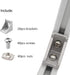 20 Sets 15 Series Connector 1515 Aluminum Extrusion Corner Piece with 20PCS Corner Bracket, 40PCS Screws, 1515 T Nut