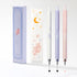 Kaco ROCKET Gel Pens Set, 3 Pieces, 0.7mm Medium Point, 2 Black Ink and 1 Coral Ink, Quick Drying Aesthetic Cute Pens