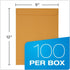 Quality Park 9" x 12" Self-Seal Catalog Envelopes | Brown Kraft | Heavy 28-lb Paper | 100 Per Box