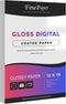 Gloss Digital Paper | 12 x 18 | 100lb Text (40lb Bond) | 94 Bright | Acid Free, Coated Finish | 100 Sheets per Pack
