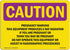 OSHA Caution Radiation Sign - Pregnancy Warning This Equipment Produces | Plastic
