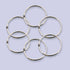 BAZIC Loose Leaf Binder Ring 2", Nickel Plated Steel Metal Ring for Flash Cards, 6/Pack