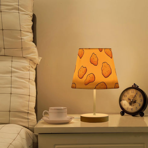 Kcldeci Cartoon Chicken Nuggets Bedside Table Lamp for Bedroom Farmhouse Lamps for Living Room Night Light for End