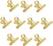 Gold Bull Hinge Paper Clips, Coideal 10 Pack, 2 Inch Stainless Steel Large Metal Binder Clips for Office Supplies