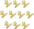 Gold Bull Hinge Paper Clips, Coideal 10 Pack, 2 Inch Stainless Steel Large Metal Binder Clips for Office Supplies