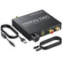 PROZOR Digital to Analog Audio Converter, 192KHz Optical to RCA Adapter, Volume Adjustable DAC with Optical Cable