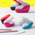 Black Red Stapleless Stapler, Press Staple Free Handheld Stapler, Portable Office Accessory for School