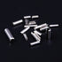 180Pcs M2 M2.5 M3 M4 Slotted Spring Pin Assortment Kit - 304 Stainless Steel Split Spring Dowel Tension Roll Pins