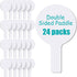 Zhehao Dry Erase Answer Paddles, 24 Pieces Bulk DIY Christmas Paddles for Games, Double Sided Mini Boards