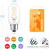 T45/T14 E26 Bulbs 25 Dimmable, 4000K, 2W Bulbs 6-Pack Light Watt Equivalent, Clear Natural White Daylight Tube LED