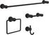 Delta NIC35-MB Nicoli Double Towel Hook Bath Hardware Accessory in Matte Black by Delta