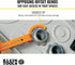 Klein Tools 50900R Conduit Lockout Wrench Set, 3-Piece, Tighten and Loosen Locknuts in Tight Spaces, 1/2, 3/4, 1-Inch