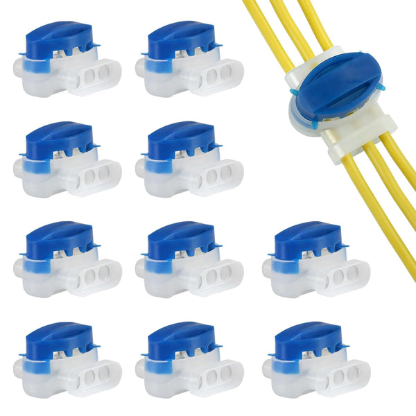 GWHOLE IDC Connector Boundary Wire Connectors, 3m 314 Waterproof Outdoor Wire Connectors, 10 Pack