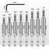 COMOWARE 17pcs VIX Bits Self Centering Drill Bit Set, 1/4" Hex Shank Self Centering Hinge Drill Bit Set for Woodworking Window Door Hinge, Quick Change with 1 Hex Key & 8 Drill Bits 5/64-1/4”