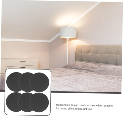 6pcs Non-Slip Desk Lamp Base Pads - Soft Adhesive Stickers