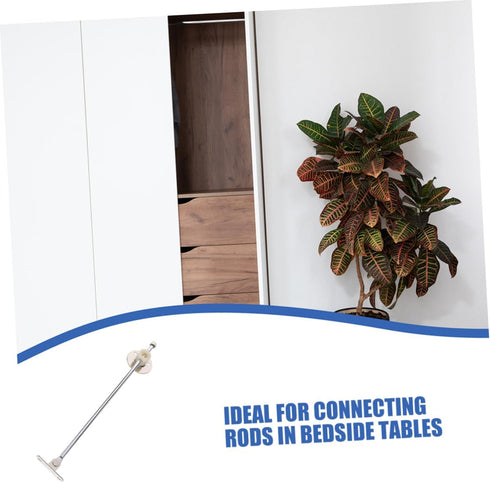 OSALADI Cabinet Support Furniture Rod Round Plate Design for Easy Movable Bedside Connector for Cabinet Doors Elegant