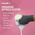 Hand-E Touch Disposable Grey Nitrile Gloves, 100 Count Latex Free Medical Gloves