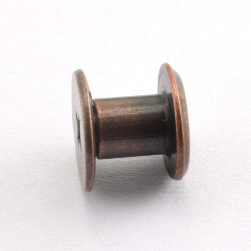 LQ Industrial 120 Sets Chicago Screw Binding Screws, Cross Head Phillips Drive, DIY Leather Craft Assembly, 5x6mm Red