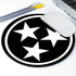 Custom Office Round Mouse Pad, Tennessee Flag Isolated Volunteers Black Tri-Star Gaming Mouse Pad 7.9 x 7.9 x 0.12 Inch