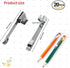 pencil Clips, pencil holder Silver Metal Clips Sliding Epoxy Pen golf pencil Clips Pocket Clips,Clip Shirt Study Holder Portable Hanging 2 Style (20 Pieces) by Adhere