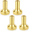 Aeaocvo 4 Pack Gold Lamp Switch Replacement, Lamp Turn On/Off Switch Knobs Replacement,
