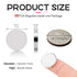 Small Strong Magnets, 30Pcs Round Refrigerator Magnets Mini Circle Neodymium Magnets, Tiny Fridge Magnets for Crafts, Small Disc Rare Earth Magnets for Whiteboard Magnets-0.71x0.12inches