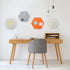 SEG Direct Hexagon Felt Cork Board Tiles, Self Adhesive Large Bulletin Board for Walls Office with Push Pins