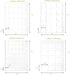 Jucoan 25 Sheet Coin Collection Pages, Total 535 Pockets, Standard 9 Holes Coin Binder Insert Sleeves for Coin Album