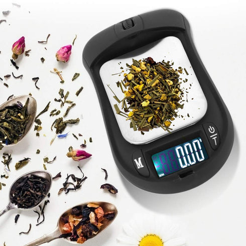 Digital Scale, 200g / 0.01g Portable Black Pocket Scale with LED LCD Display for Jewelry, Cooking, and Tea