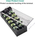 MILAPEAK Terminal Block and Strip, 10pcs (5 Sets) with Cover, Black & Red