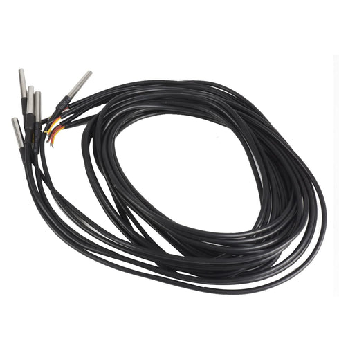 Waterproof DS18B20 Temperature Sensor, Digital Temperature Probe Sensor with Temperature Range (-55?~ +125?) 5 Pack