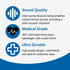 22 inch HCS Blue Stethoscope, Classic Lightweight - Medical, Dual Head Stethoscopes for Nurses, Nursing School, Student
