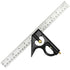 Nortools Combination Square Carpentry Tools, Metal-Body, Stainless Steel Blade Ruler for Accurate Woodworking Measure