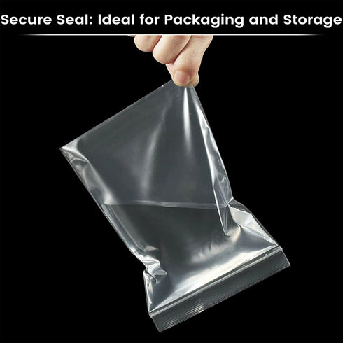 200 Count Small Plastic Bags, 4 x 6 inch Mini Baggies, Clear Zip Bags for Jewelry, Beads, Screws, Packaging