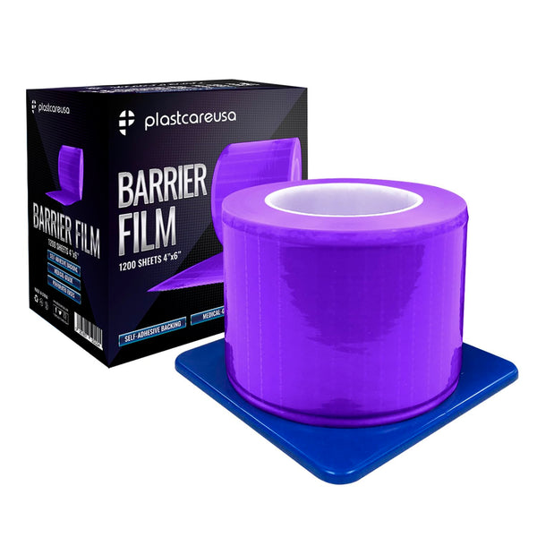 Purple Barrier Film Roll 4"x6" - 6.5nm Thickness Medical Grade Surface Protective