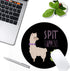 Cute Llamas Alpaca with Cactus Mouse Pad, Round Non-Slip Rubber Mousepad for Laptop Office Decor