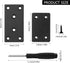 RUGLAMZHIP 8 40 Flat Mending Plates, Pcs Black Metal Flat Straight Mending Plates, Joining Fixing Brackets, Flat Fixing