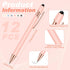 Tenare 12 Pieces Ballpoint Pen with Stylus Tip, 1.0 mm Black Ink Metal Pen Stylus Pen for Touch Screens, 2 in 1 Stylus Ballpoint Pen (Morandi Color) by Tenare