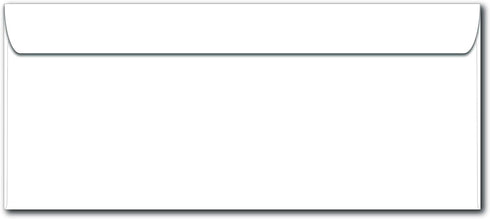 Business Envelopes #12 Size (4 3/4" x 11") - 24lb Bond Bright White - 100 Pack