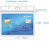Extra Thick Horizontal ID Card Name Tag Badge Holder with Waterproof Resealable Zip (6 Packs) 3.74x2.36 Inches