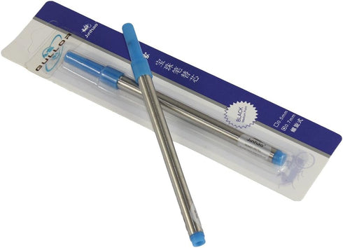 Gullor 10 pcs Blue Ink Spiral 0.7mm Refill Set for Jinhao Rollerball Pen