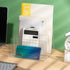Sooyee Clear File Organizer for Desk, 4-Section Mail Holder for Home Office, Acrylic Organizer for Letter, Document