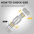 Nut and Bolt Thread Checker, 44 Male/Female Gauges for 23 Inch & 21 Metric Sizes