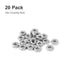 DTGN 3/16-24(UNC) 20Pack 304 Hex Nuts - - Good for Home Garage Repair - Stainless Steel Hexagonal Nuts - Silver Tone