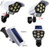 Outdoor Motion Sensor Solar Lights, 2000 Lumens 77 LEDs with Remote Controller, Waterproof Floodlights