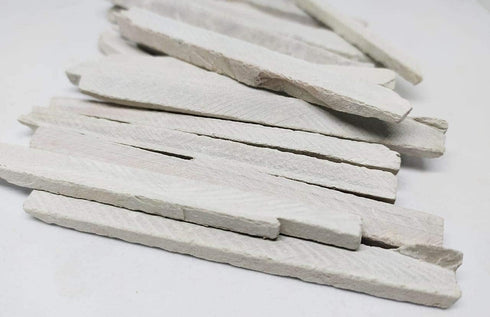 Iram Edible Natural Stone Slate Pencils - Premium Quality White Chalk - 45 Pieces