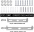 Elandy 4 90 mm 3.54 100 mm 3.93 Set Pcs Light Fixture Mounting Bracket Kit, / in & / in Ceiling Crossbar with Screws